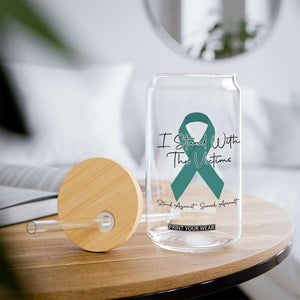 Sexual Assault Awareness Glass Can I Stand With The Victims TS14 Print Your Wear