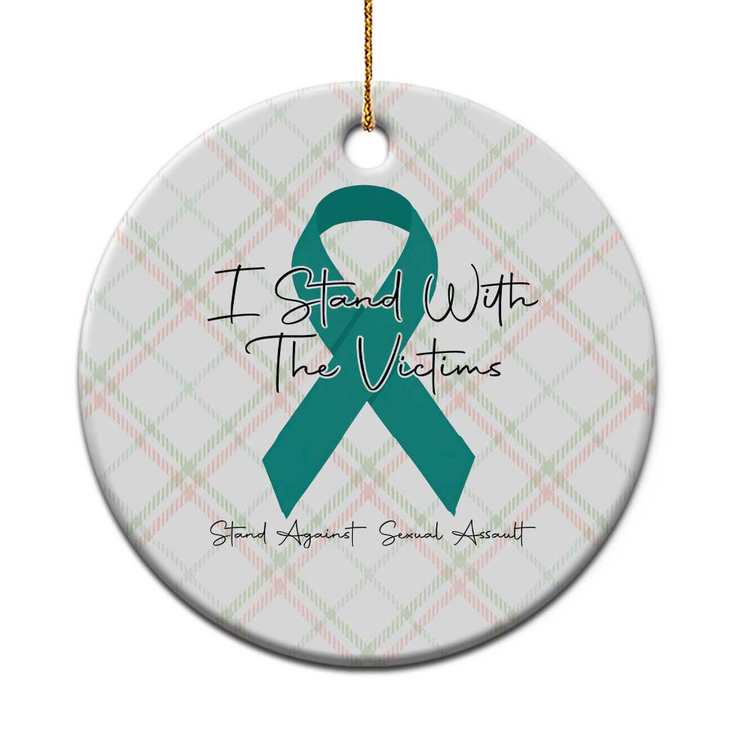 Sexual Assault Awareness Ceramic Ornament I Stand With The Victims TS14 1pc Christmas Plaid Print Your Wear