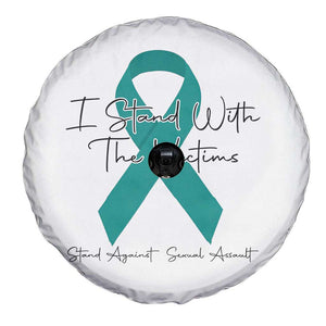 Sexual Assault Awareness Spare Tire Cover I Stand With The Victims TS14 Print Your Wear