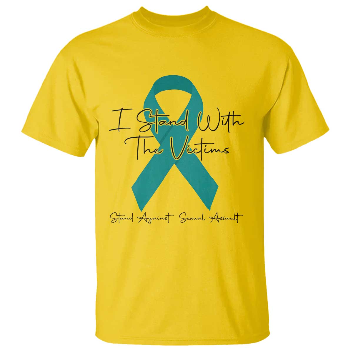 Sexual Assault Awareness T Shirt I Stand With The Victims TS14 Daisy Print Your Wear