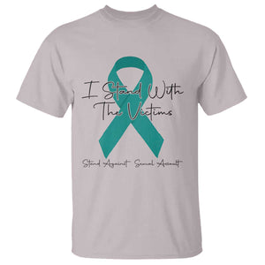 Sexual Assault Awareness T Shirt I Stand With The Victims TS14 Ice Gray Print Your Wear