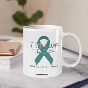 Sexual Assault Awareness Coffee Mug I Stand With The Victims TS14 Print Your Wear
