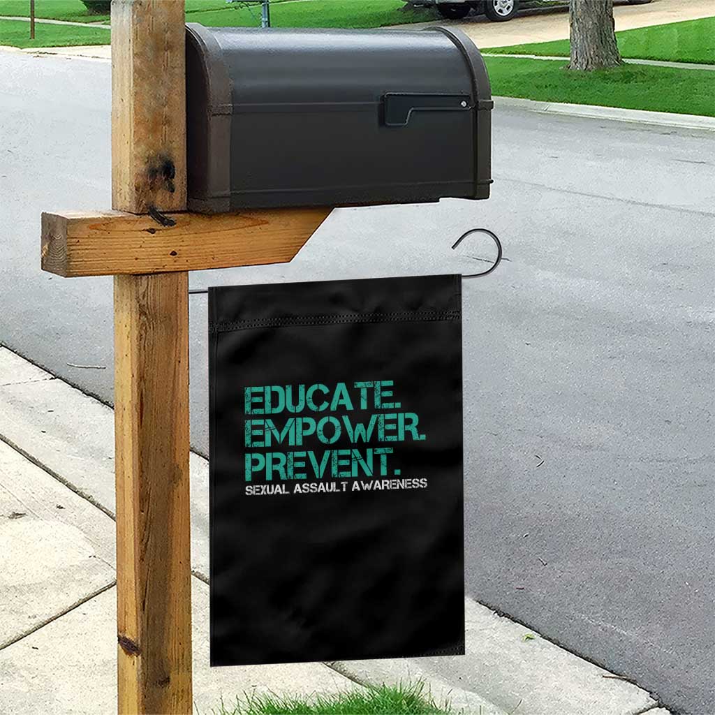 Sexual Assault Awareness Garden Flag Educate Empower Prevent TS14 Print Your Wear