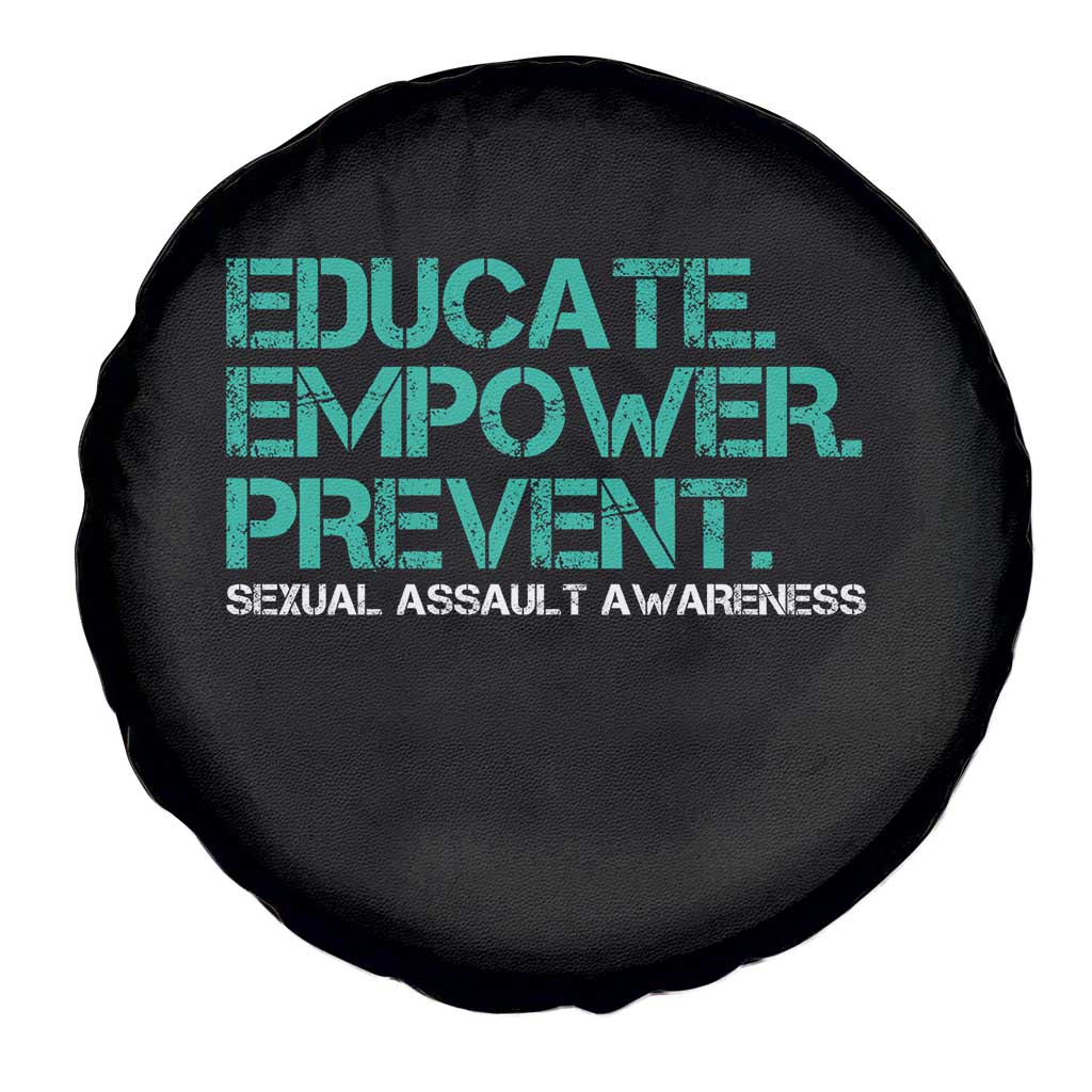 Sexual Assault Awareness Spare Tire Cover Educate Empower Prevent TS14 Print Your Wear
