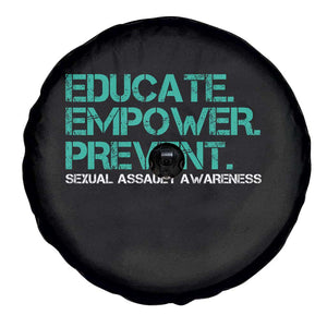 Sexual Assault Awareness Spare Tire Cover Educate Empower Prevent TS14 Print Your Wear
