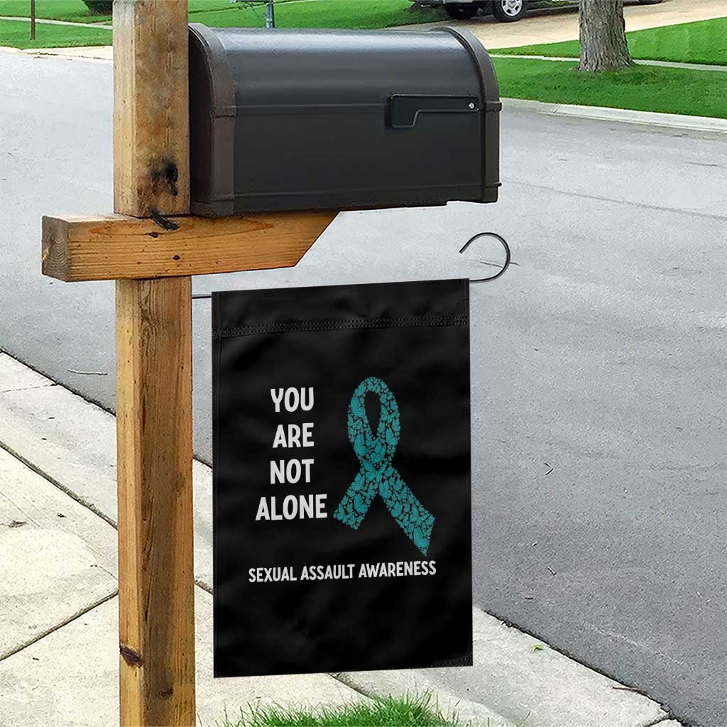 Sexual Assault Awareness Garden Flag You Are Not Alone TS14 Print Your Wear