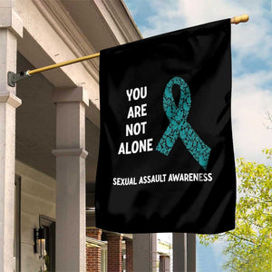 Sexual Assault Awareness Garden Flag You Are Not Alone TS14 Print Your Wear