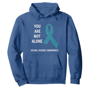 Sexual Assault Awareness Hoodie You Are Not Alone TS14 Royal Blue Print Your Wear