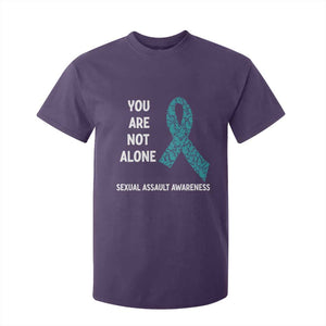 Sexual Assault Awareness T Shirt For Kid You Are Not Alone TS14 Purple Print Your Wear