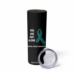 Sexual Assault Awareness Skinny Tumbler You Are Not Alone TS14 Print Your Wear