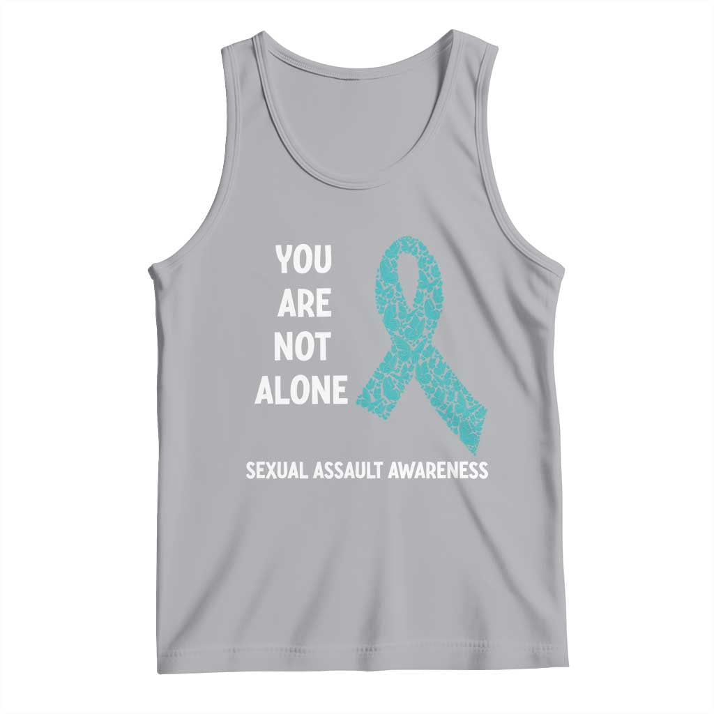 Sexual Assault Awareness Tank Top You Are Not Alone TS14 Athletic Heather Print Your Wear