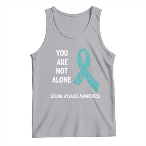 Sexual Assault Awareness Tank Top You Are Not Alone TS14 Athletic Heather Print Your Wear