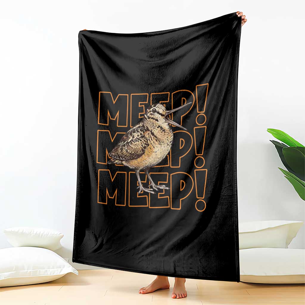 Woodcock Meep Throw Blanket Funny Nature Lover TS14 Print Your Wear