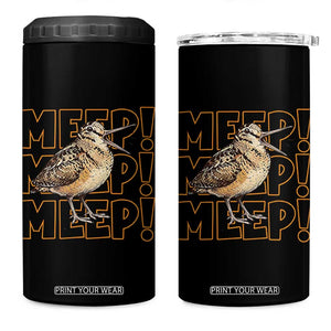 Woodcock Meep 4 in 1 Can Cooler Tumbler Funny Nature Lover TS14 One Size: 16 oz Black Print Your Wear