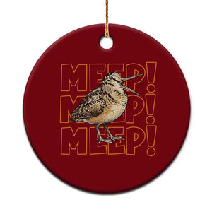 Woodcock Meep Ceramic Ornament Funny Nature Lover TS14 1pc Red Print Your Wear
