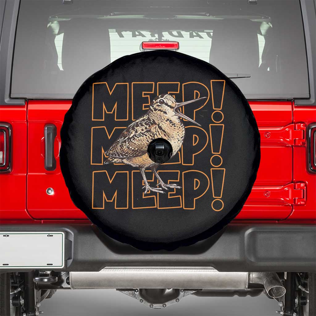 Woodcock Meep Spare Tire Cover Funny Nature Lover TS14 Black Print Your Wear