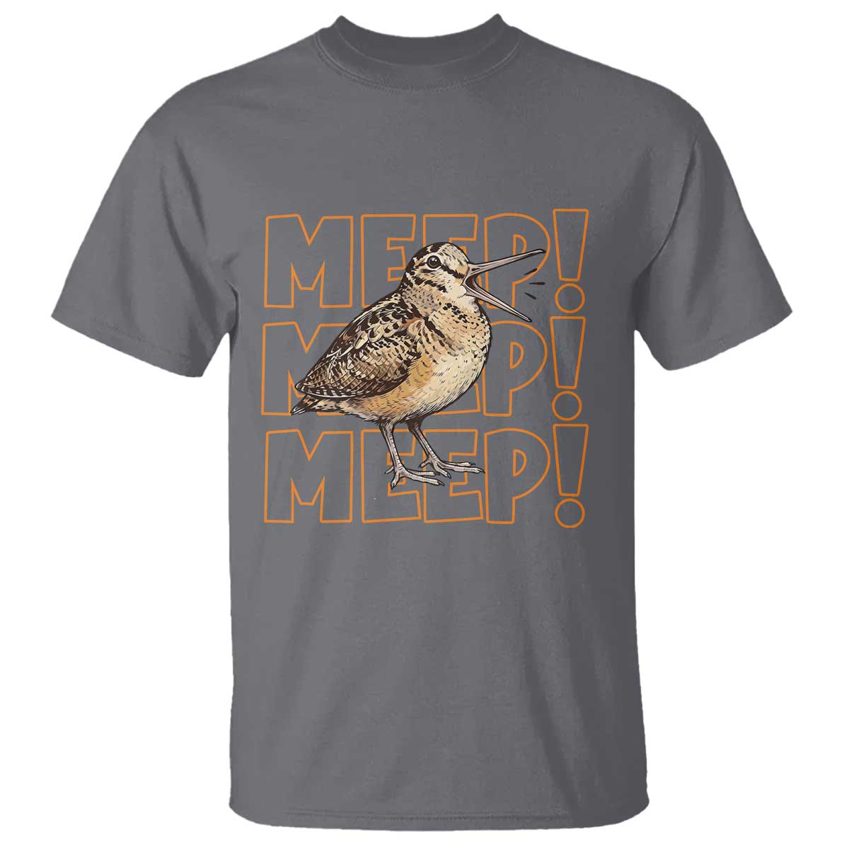 Woodcock Meep T Shirt Funny Nature Lover TS14 Charcoal Print Your Wear