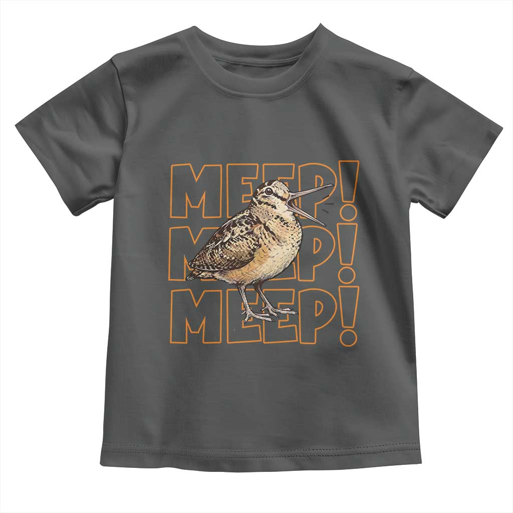 Woodcock Meep Toddler T Shirt Funny Nature Lover TS14 Dark Heather Print Your Wear