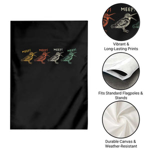 Meep Woodcock Garden Flag Retro Timberdoodle Wildlife TS14 Print Your Wear
