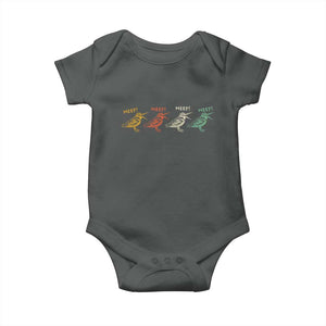 Meep Woodcock Baby Onesie Retro Timberdoodle Wildlife TS14 Dark Heather Print Your Wear