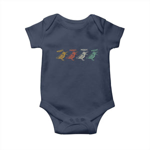 Meep Woodcock Baby Onesie Retro Timberdoodle Wildlife TS14 Navy Print Your Wear