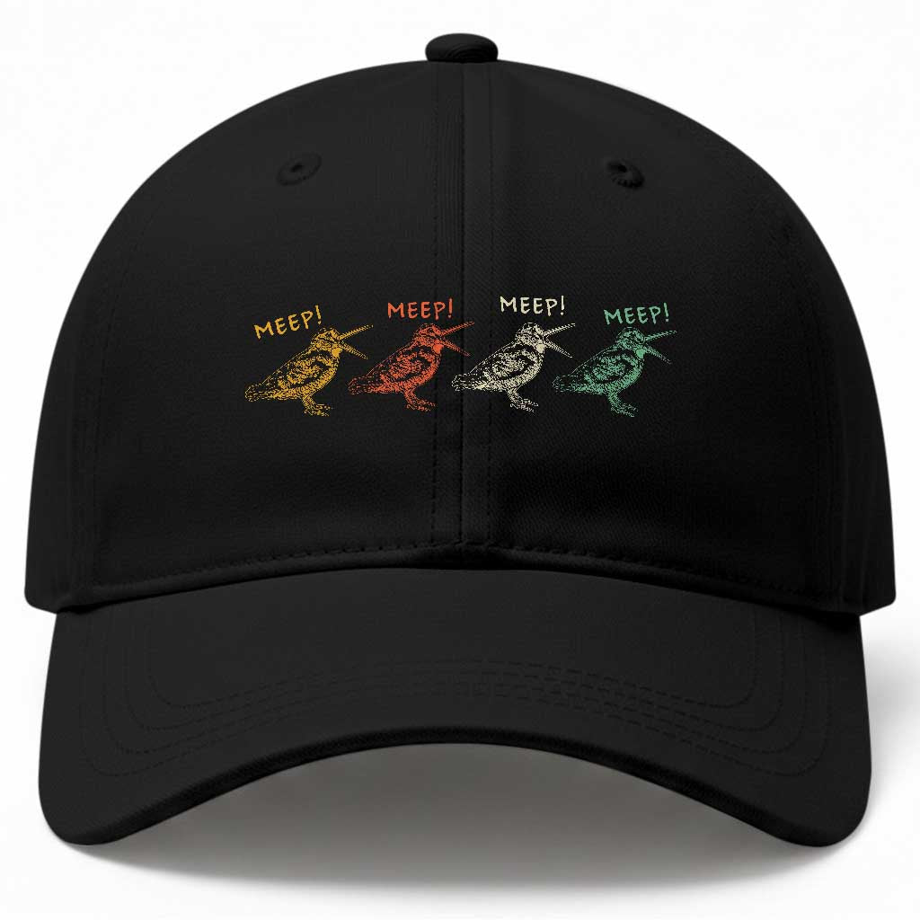 Meep Woodcock Baseball Cap Retro Timberdoodle Wildlife TS14 Print Your Wear