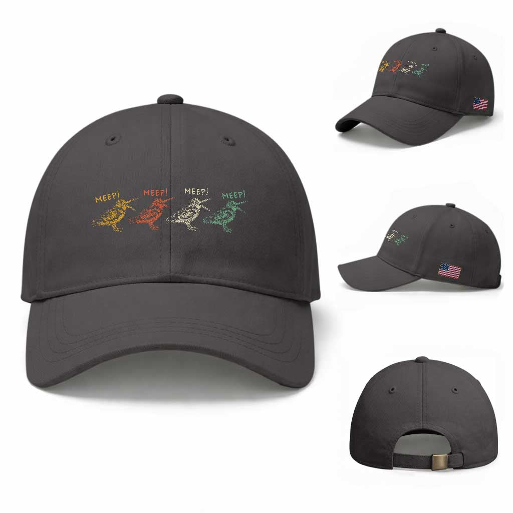Meep Woodcock Baseball Cap Retro Timberdoodle Wildlife TS14 Baseball Cap Universal Fit Dark Gray Print Your Wear
