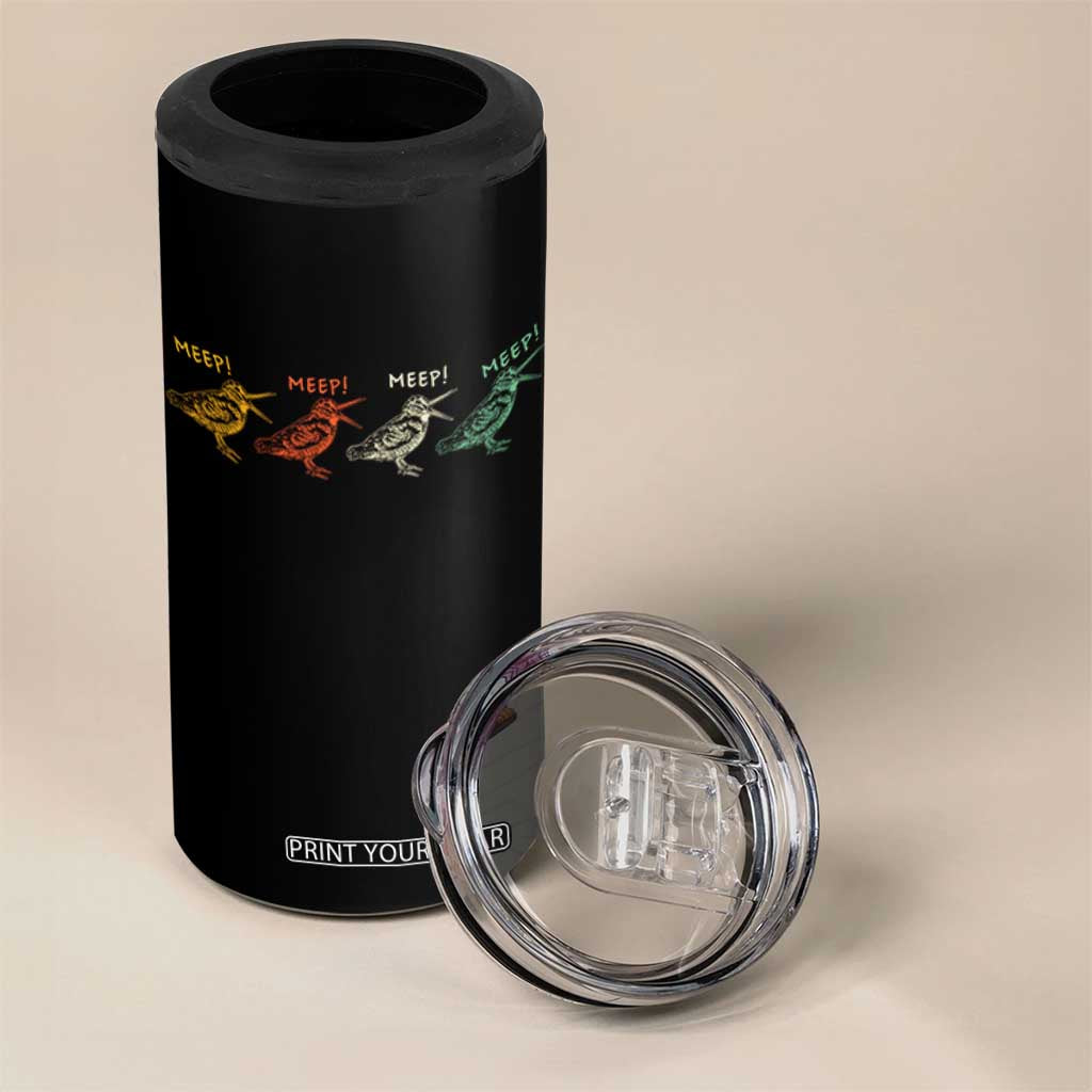 Meep Woodcock 4 in 1 Can Cooler Tumbler Retro Timberdoodle Wildlife TS14 Print Your Wear