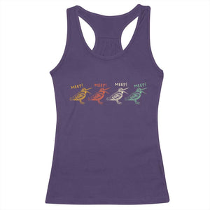 Meep Woodcock Racerback Tank Top Retro Timberdoodle Wildlife TS14 Purple Print Your Wear