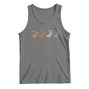 Meep Woodcock Tank Top Retro Timberdoodle Wildlife TS14 Black Heather Print Your Wear