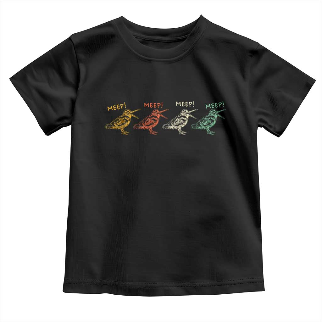 Meep Woodcock Toddler T Shirt Retro Timberdoodle Wildlife TS14 Black Print Your Wear