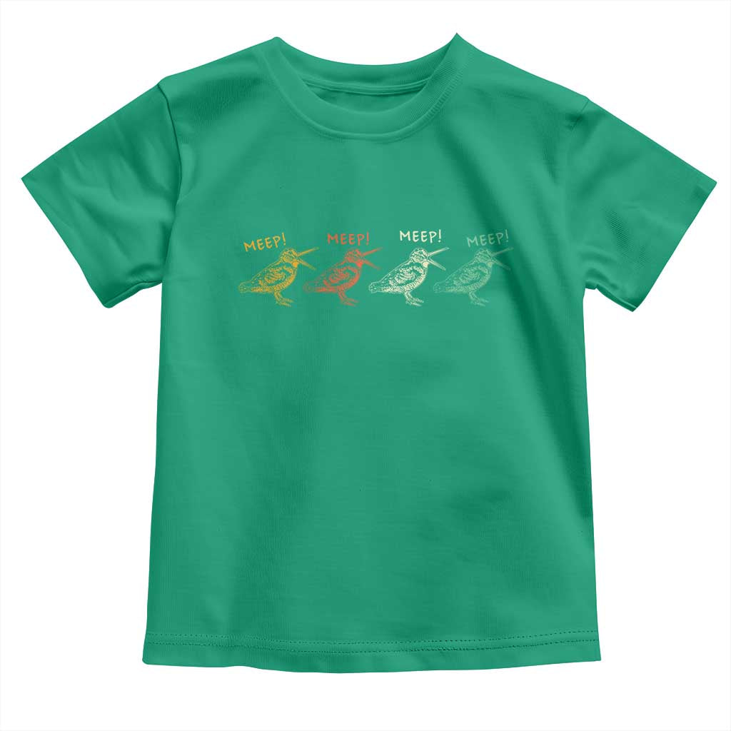 Meep Woodcock Toddler T Shirt Retro Timberdoodle Wildlife TS14 Irish Green Print Your Wear