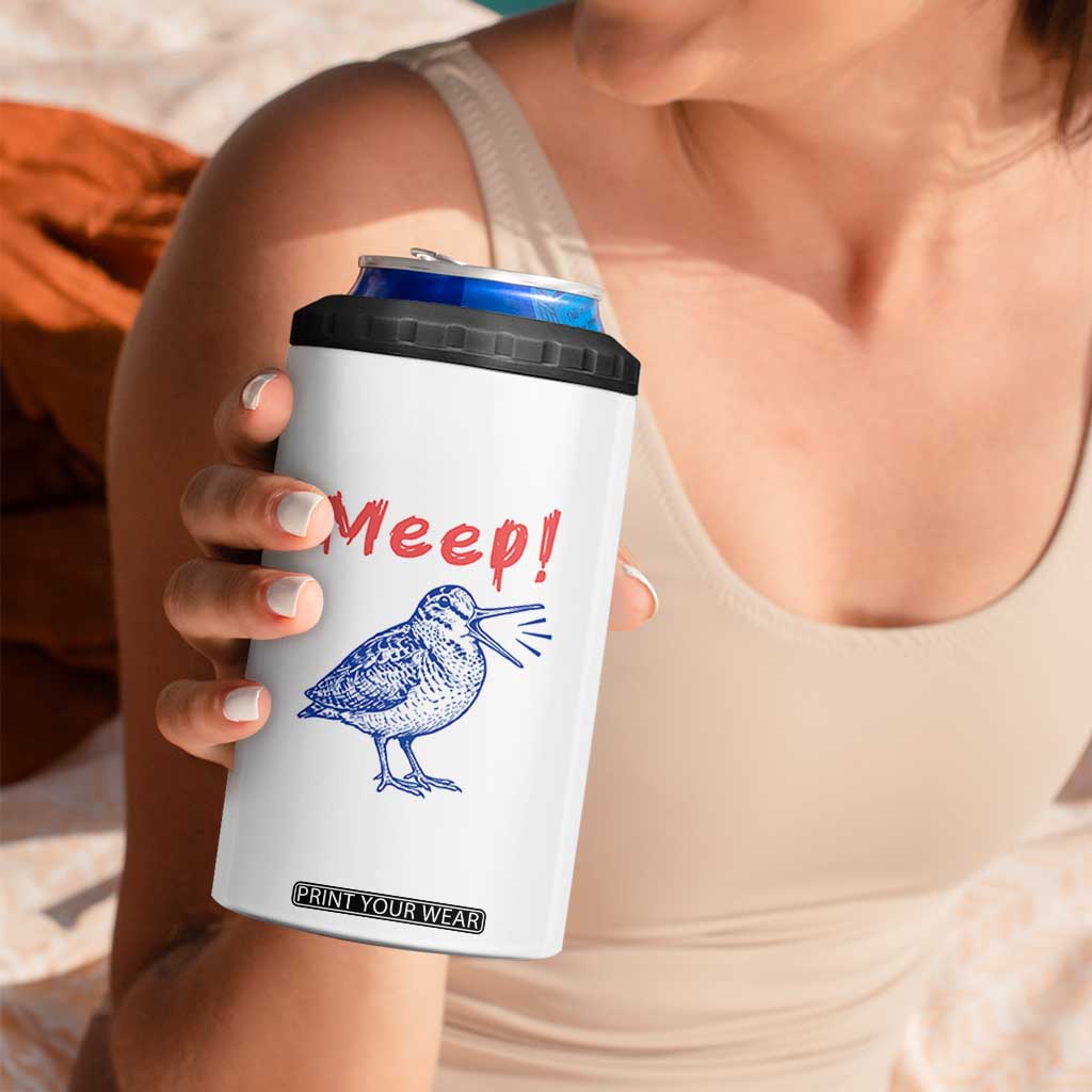 Meep Woodcock 4 in 1 Can Cooler Tumbler Cute Bird Meme TS14 Print Your Wear