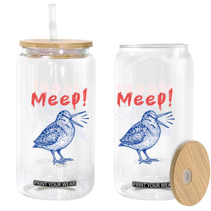 Meep Woodcock Glass Can Cute Bird Meme TS14 Print Your Wear