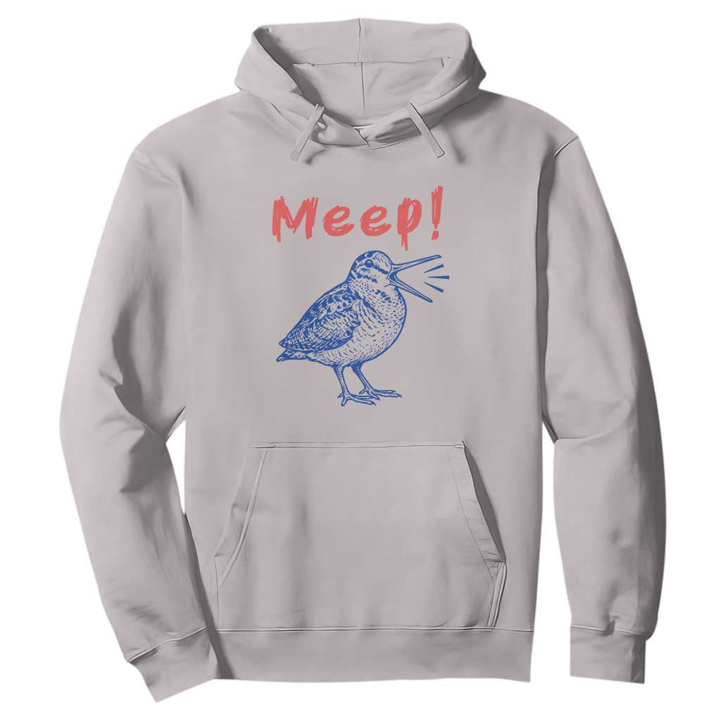 Meep Woodcock Hoodie Cute Bird Meme TS14 Ice Gray Print Your Wear