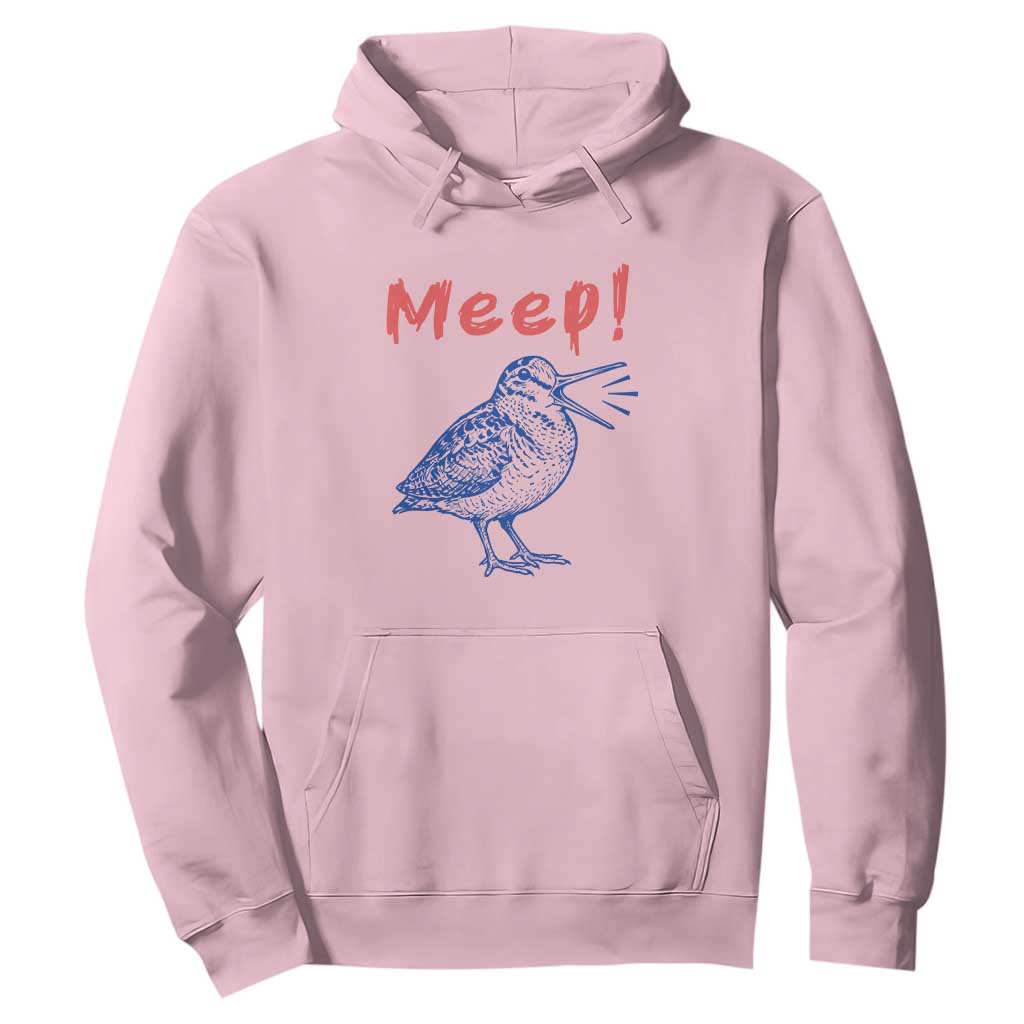 Meep Woodcock Hoodie Cute Bird Meme TS14 Light Pink Print Your Wear