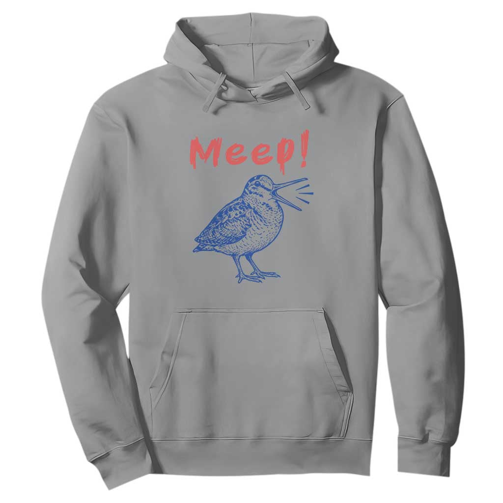 Meep Woodcock Hoodie Cute Bird Meme TS14 Sport Gray Print Your Wear