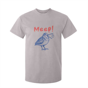 Meep Woodcock T Shirt For Kid Cute Bird Meme TS14 Ice Gray Print Your Wear