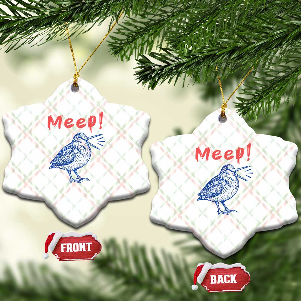 Meep Woodcock Ceramic Ornament Cute Bird Meme TS14 Print Your Wear