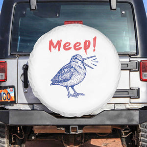 Meep Woodcock Spare Tire Cover Cute Bird Meme TS14 No hole White Print Your Wear