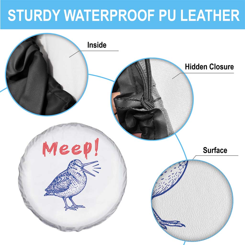 Meep Woodcock Spare Tire Cover Cute Bird Meme TS14 Print Your Wear