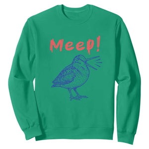 Meep Woodcock Sweatshirt Cute Bird Meme TS14 Irish Green Print Your Wear