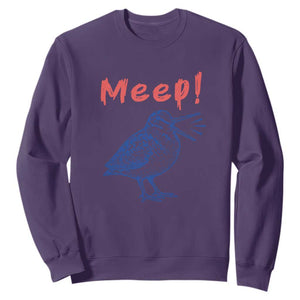 Meep Woodcock Sweatshirt Cute Bird Meme TS14 Purple Print Your Wear