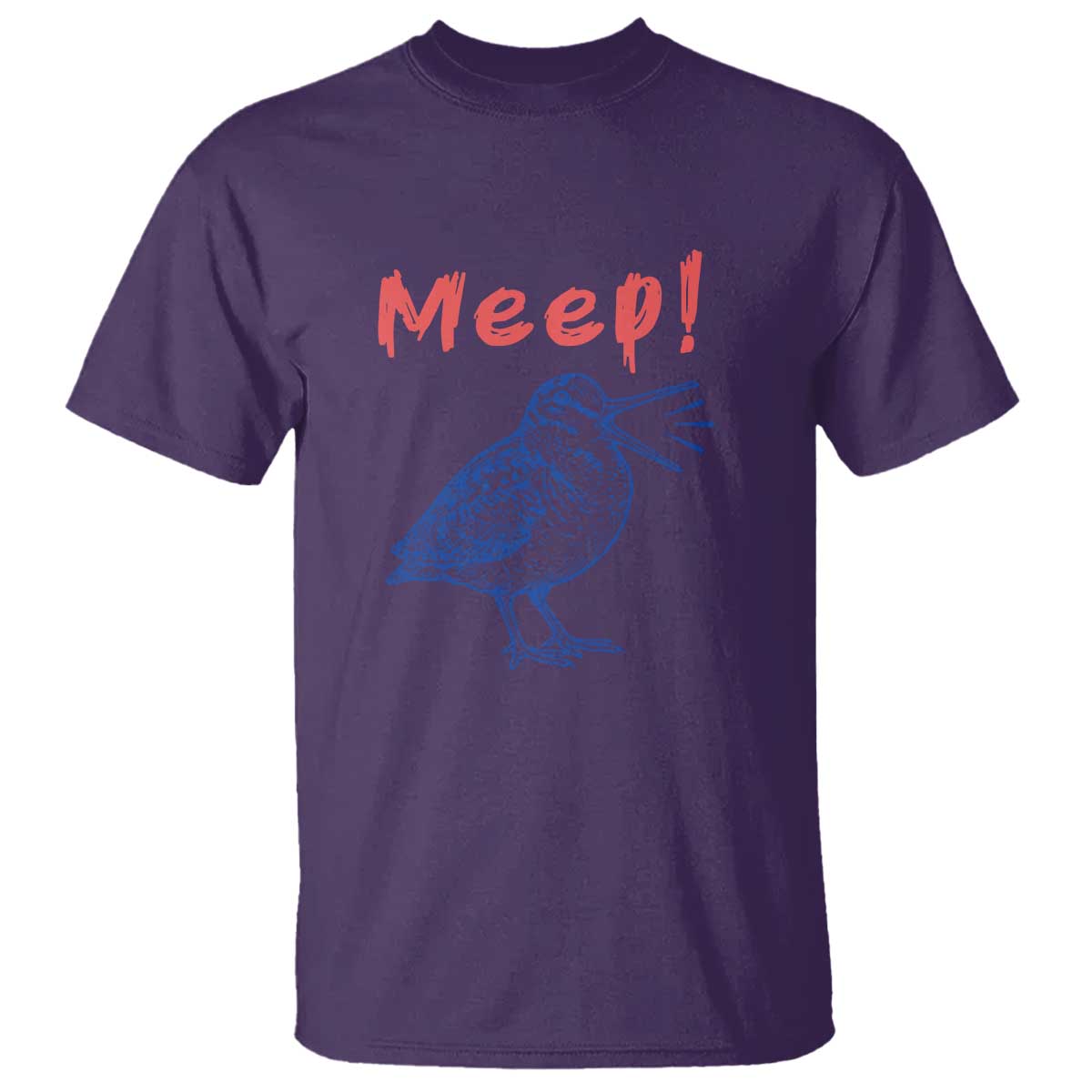Meep Woodcock T Shirt Cute Bird Meme TS14 Purple Print Your Wear