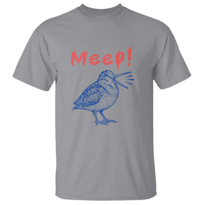 Meep Woodcock T Shirt Cute Bird Meme TS14 Sport Gray Print Your Wear