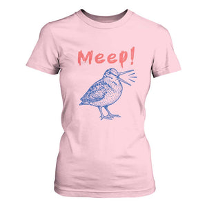 Meep Woodcock T Shirt For Women Cute Bird Meme TS14 Light Pink Print Your Wear