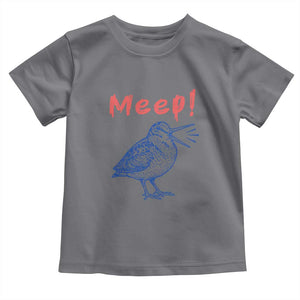 Meep Woodcock Toddler T Shirt Cute Bird Meme TS14 Charcoal Print Your Wear