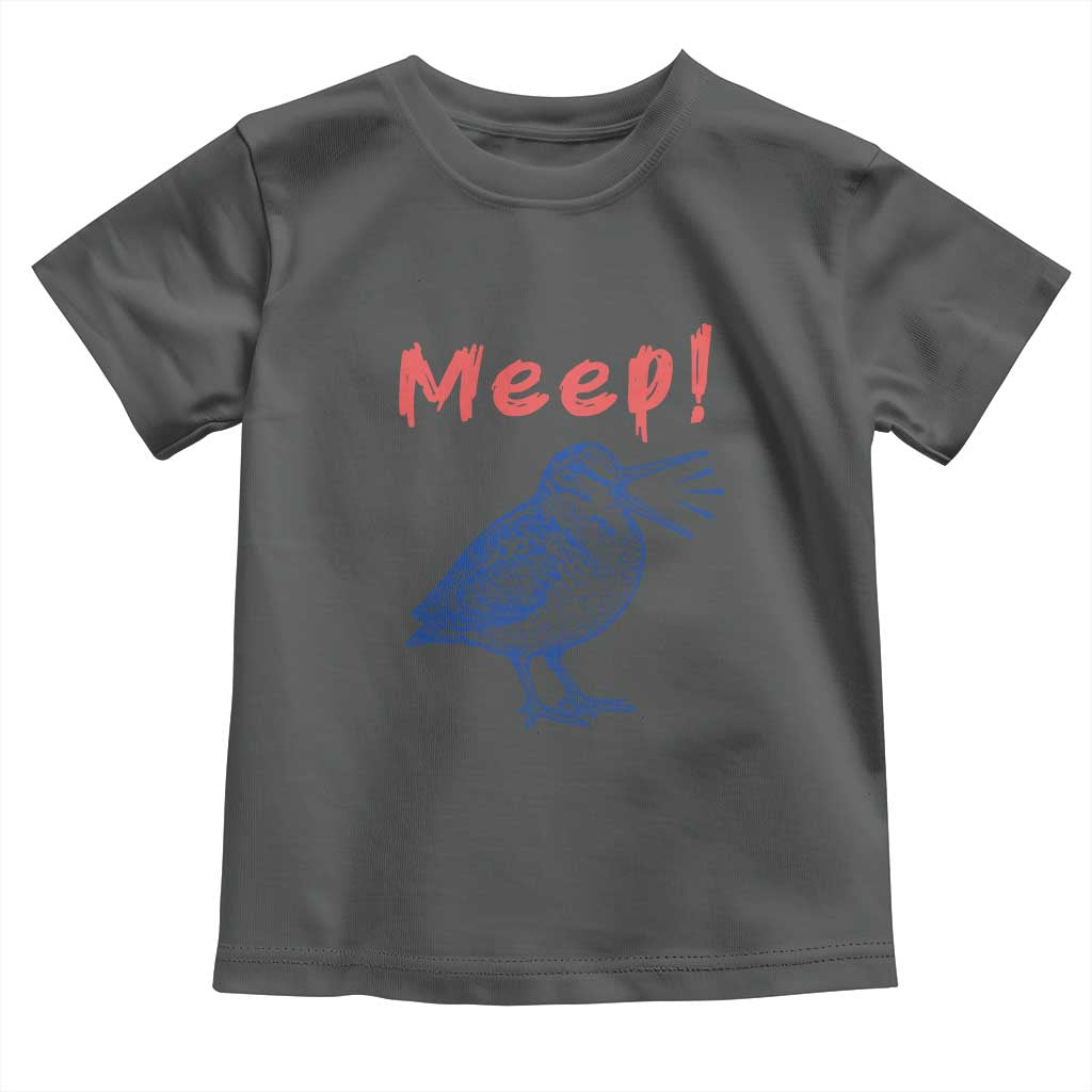 Meep Woodcock Toddler T Shirt Cute Bird Meme TS14 Dark Heather Print Your Wear