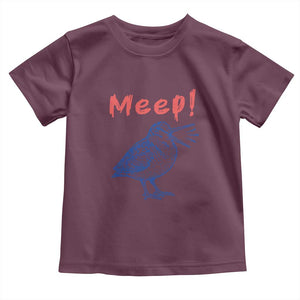 Meep Woodcock Toddler T Shirt Cute Bird Meme TS14 Maroon Print Your Wear