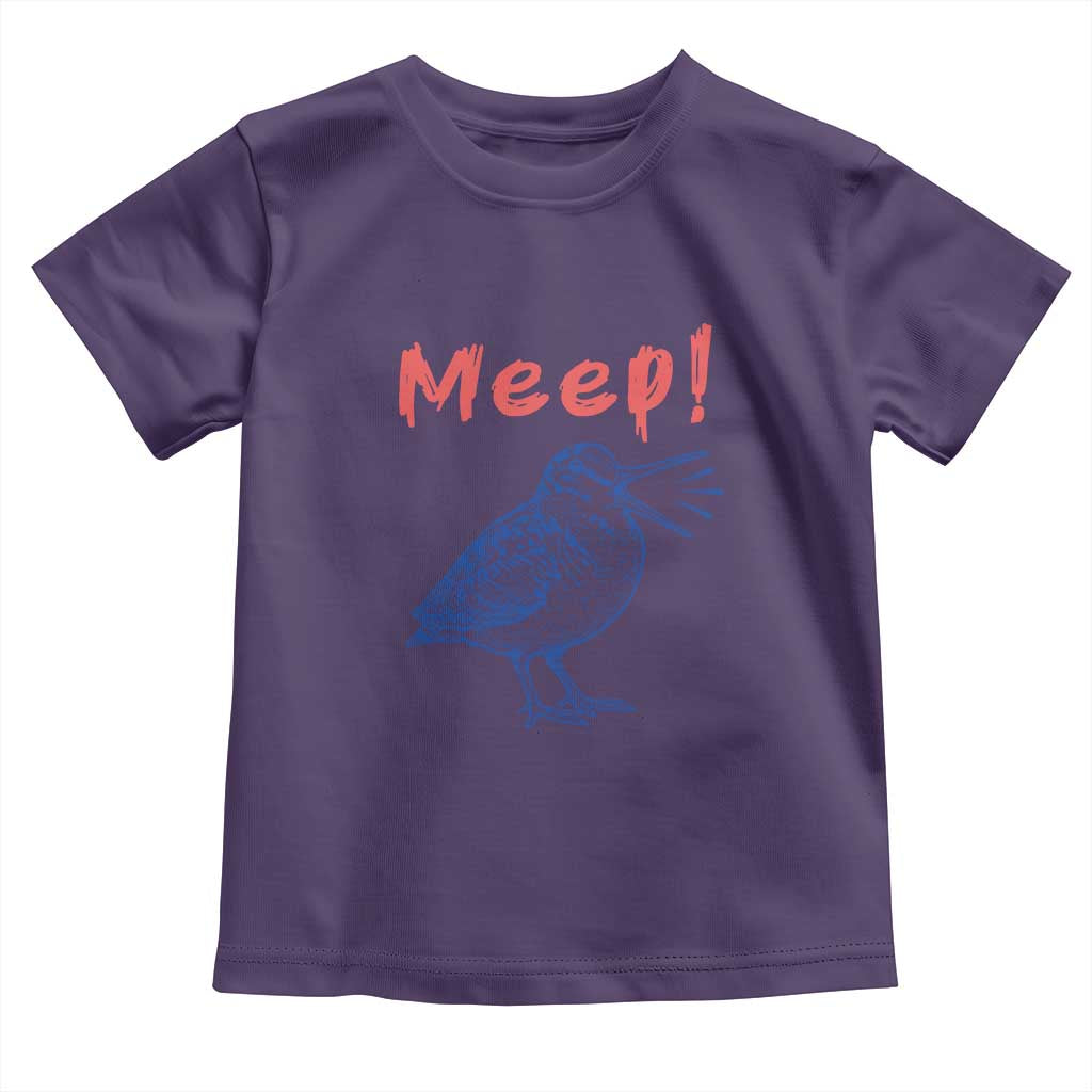 Meep Woodcock Toddler T Shirt Cute Bird Meme TS14 Purple Print Your Wear